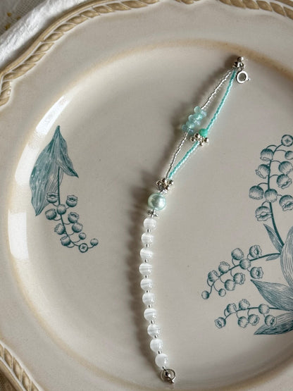 A Little Blue Beaded Bracelet