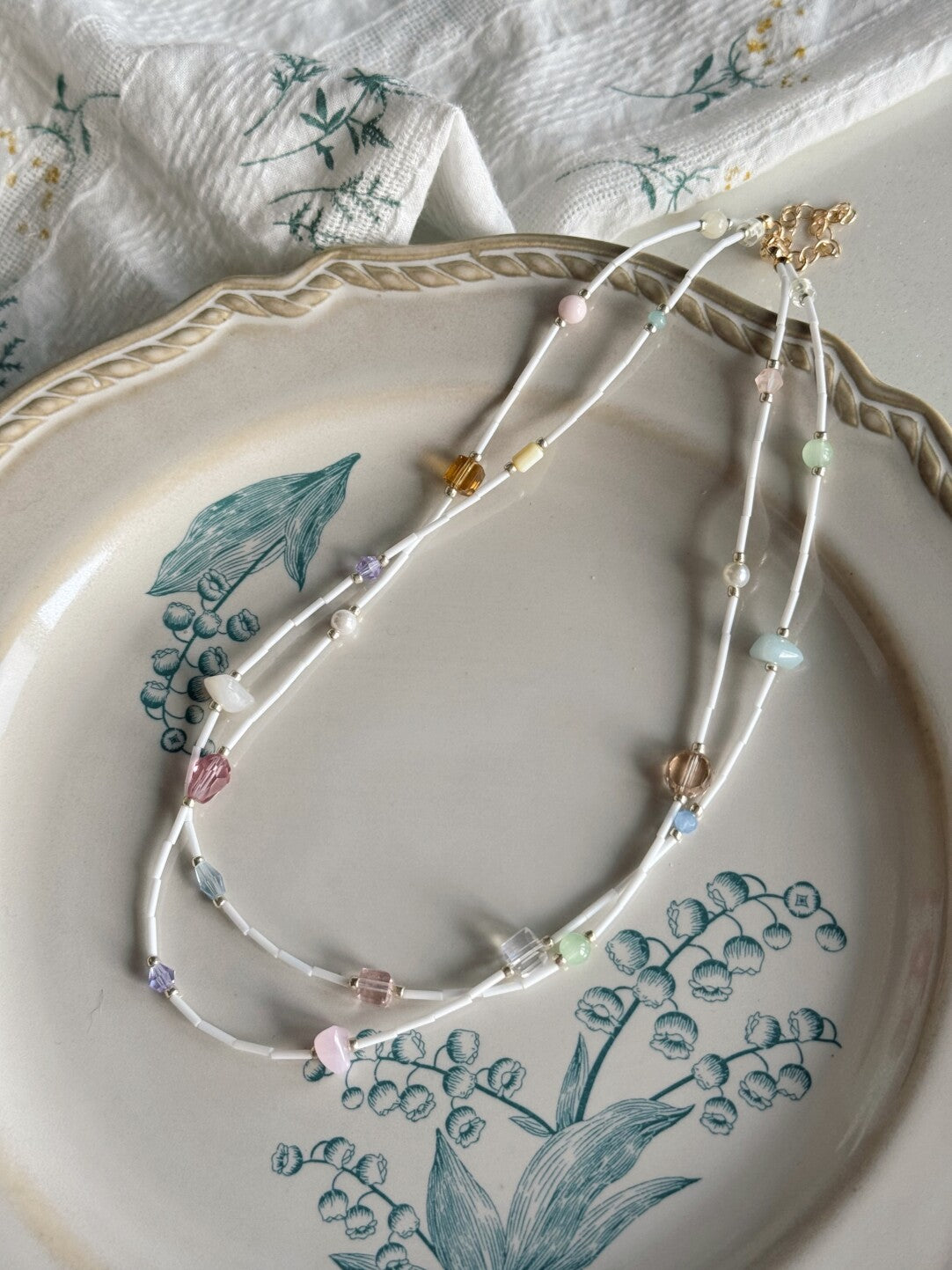 Dating Day Beaded Necklace,Lumivault.