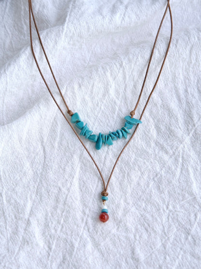 Stone Rhyme Double-layer Necklace