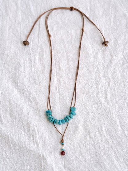 Stone Rhyme Double-layer Necklace