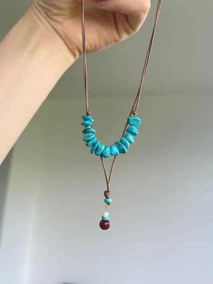 Stone Rhyme Double-layer Necklace