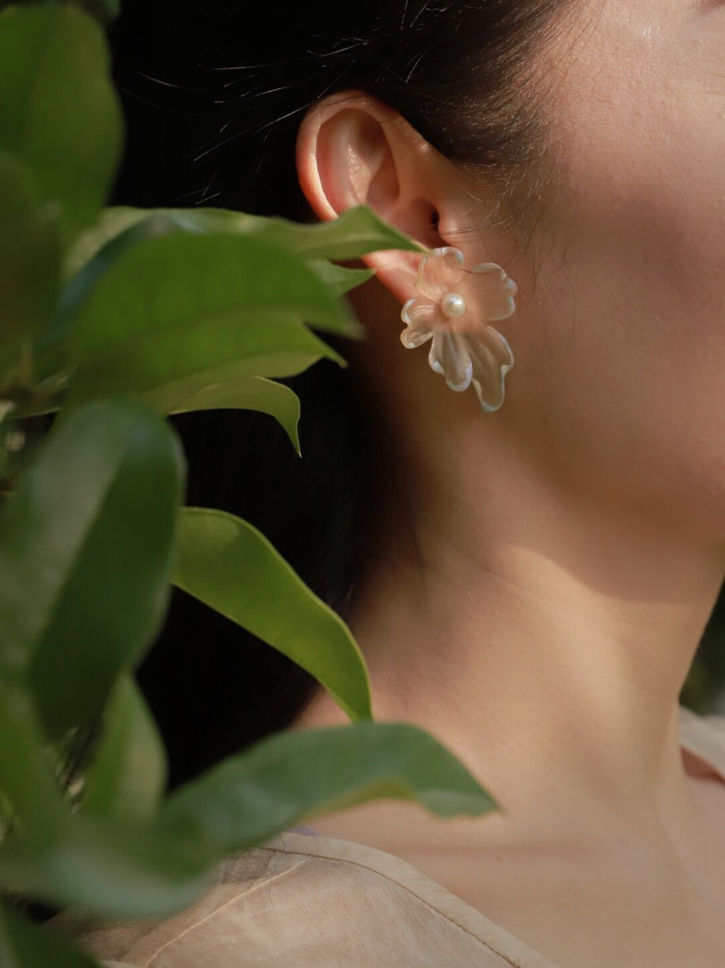 Twilight Leather Shadow Puppet Earrings,Lumivault.