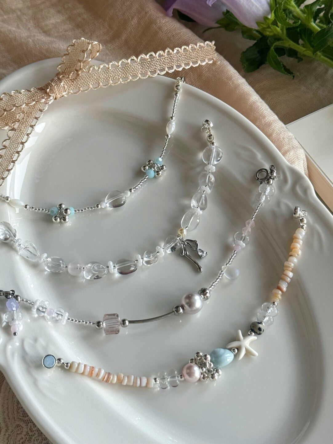 Dozing Afternoon Rock Crystal Vacation Bracelet,Lumivault.