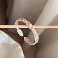 Chinoiserie Enamel Colorful Flower Silver Bracelet,Lumivault.