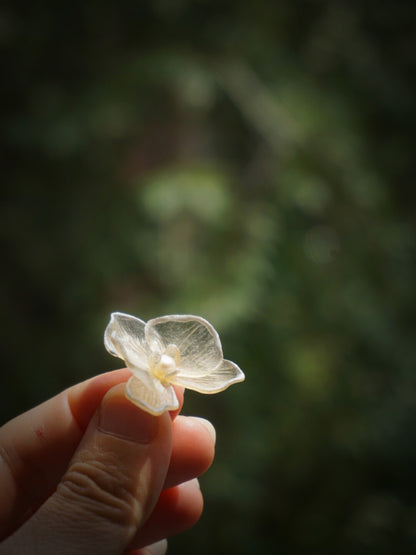 Morning Mist Leather Shadow Puppet Earrings