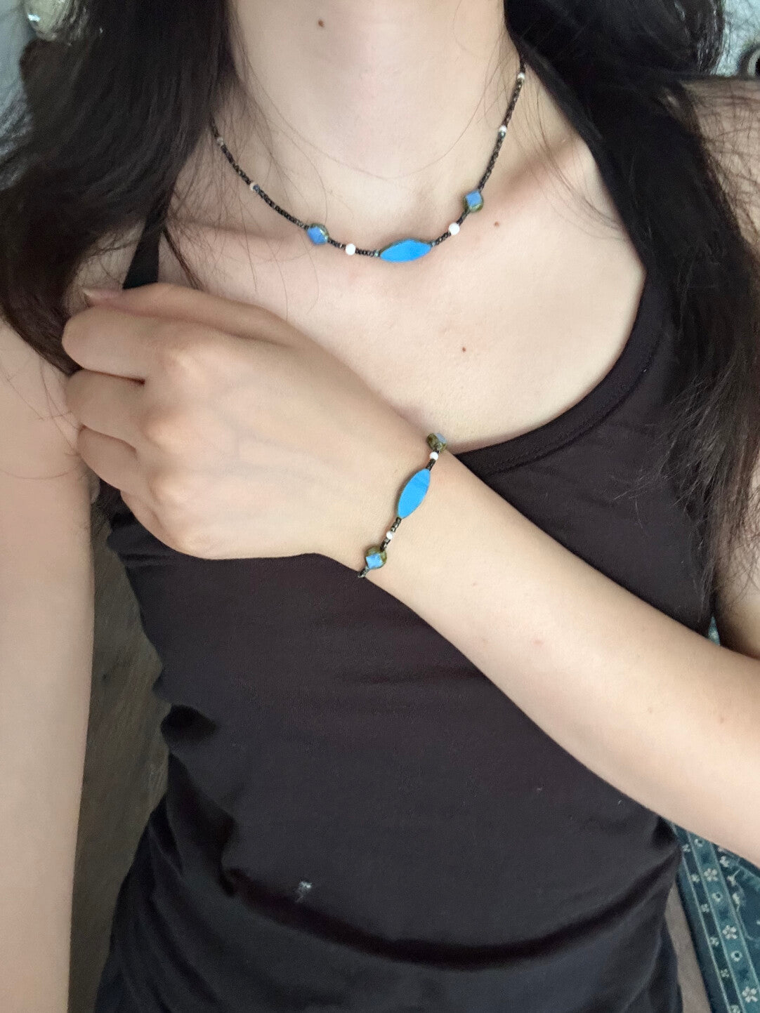 Summer Blue Necklace,Lumivault.