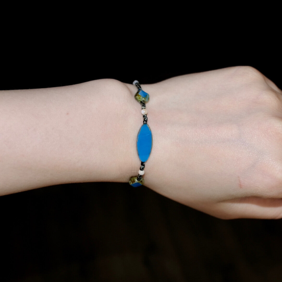 Summer Blue Necklace,Bracelet (Please note your wrist size when placing orders),Lumivault.