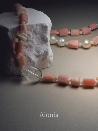 Opal Soft Pink Necklace