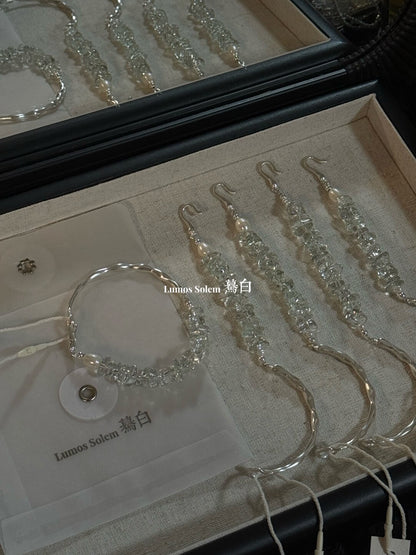 Green Willow Silver Bracelet