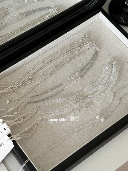 Point Star Crystal Silver Bracelet