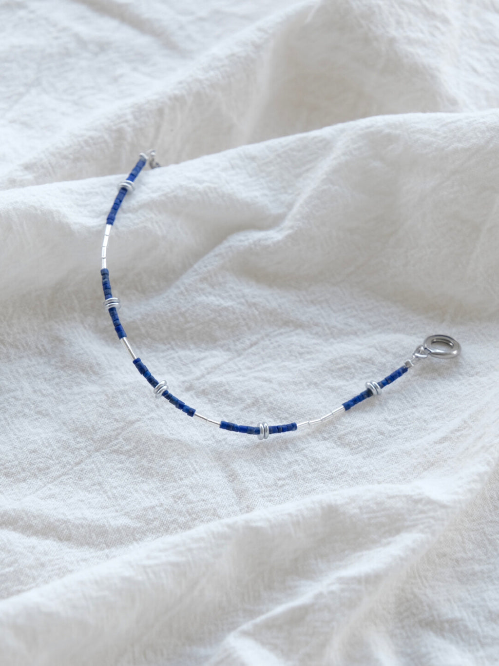 Handmade Lapis Lazuli Bracelet Necklace,Lumivault.