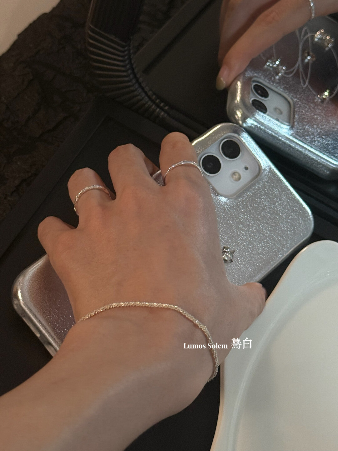 Handmade Flash Silver Bracelet,Lumivault.