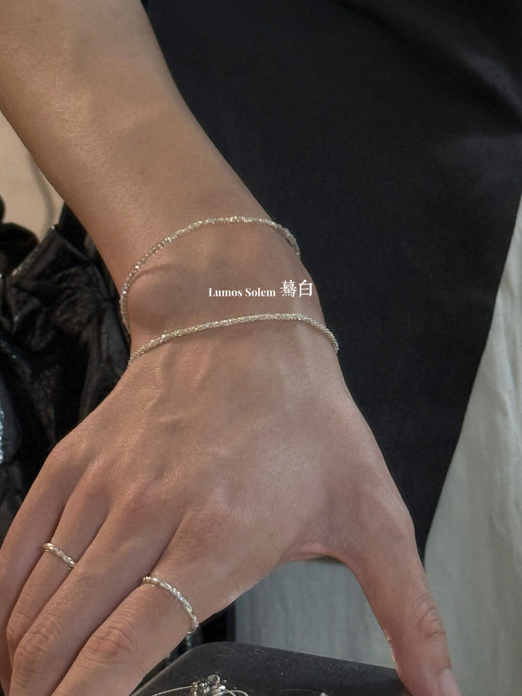 Handmade Flash Silver Bracelet,Lumivault.