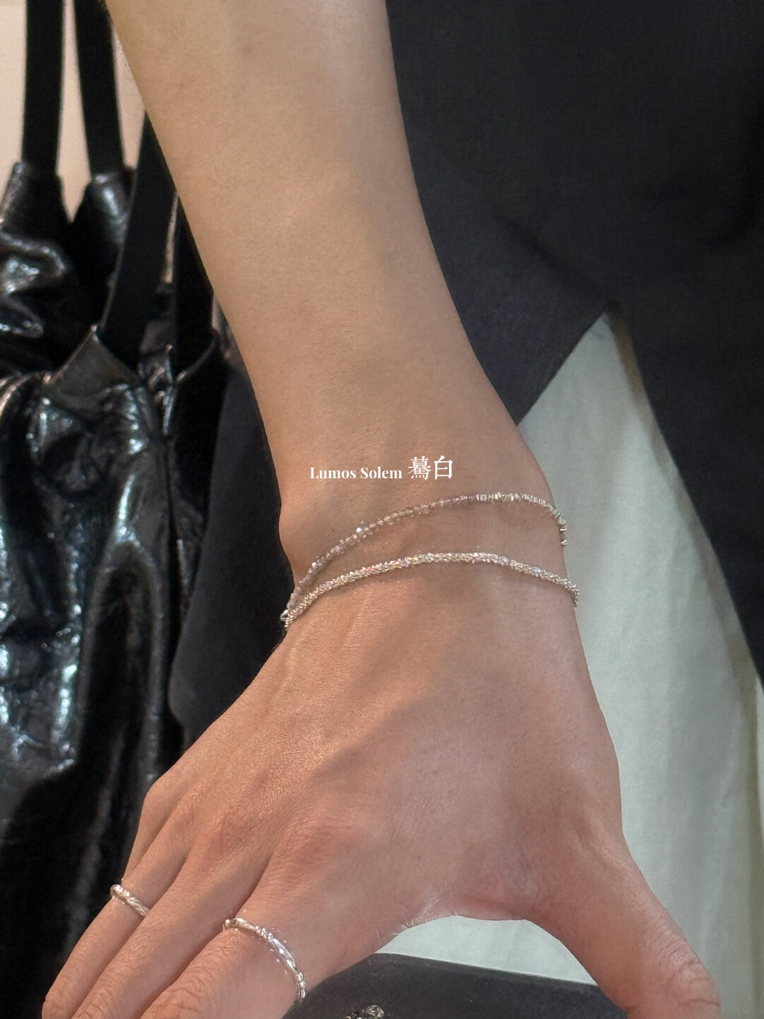 Handmade Flash Silver Bracelet,Lumivault.