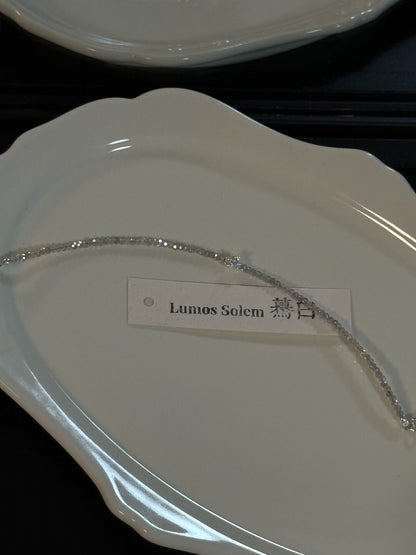 Star Sparkling Silver Labradorite Bracelet