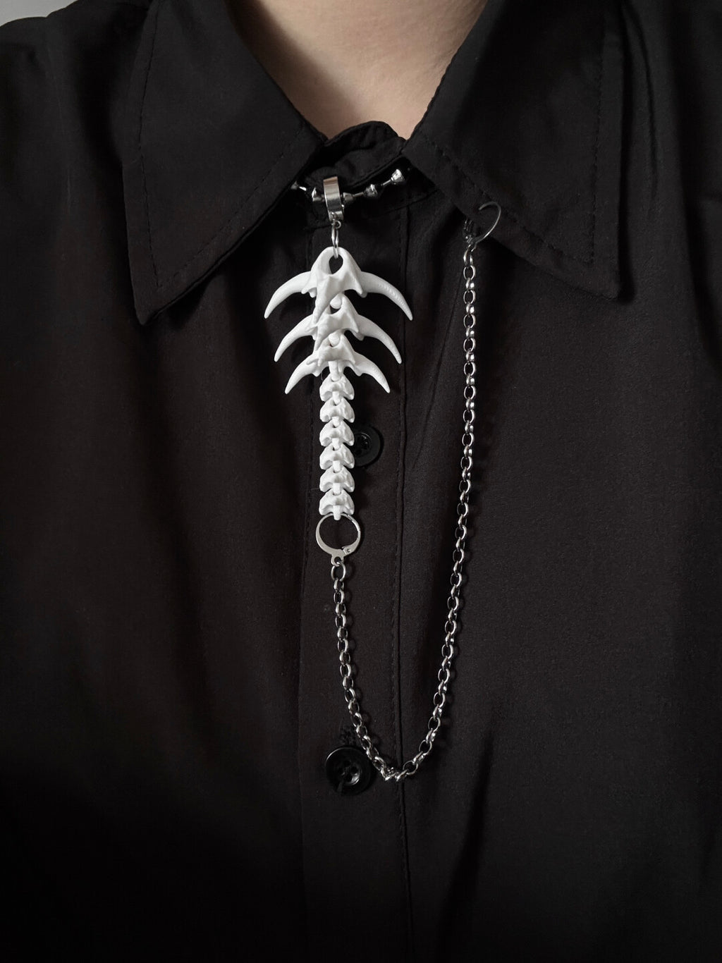 Link & Bone Single Earring,Necklace Set (Note Color) / Stud,Lumivault.