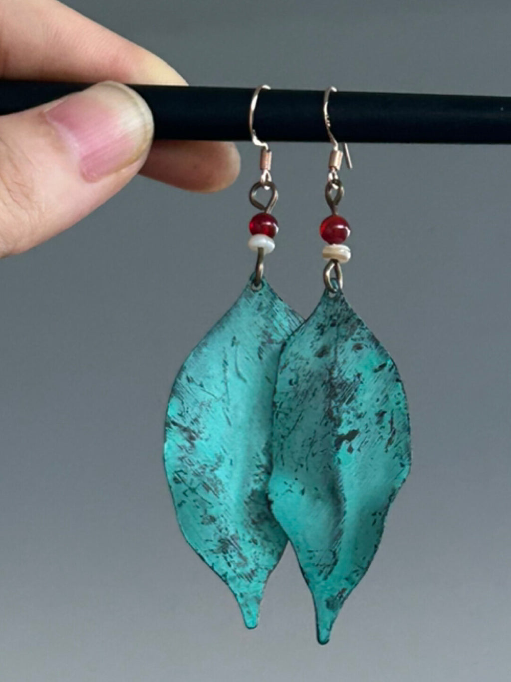 Big Leaf Earrings,Hooks (925 Silver),Lumivault.