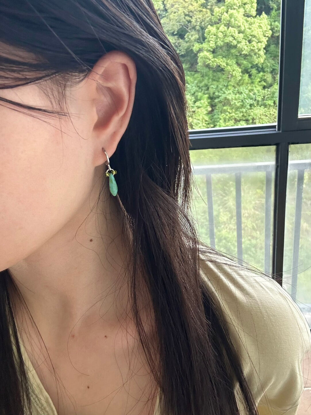 Firefly Green Earrings,Lumivault.