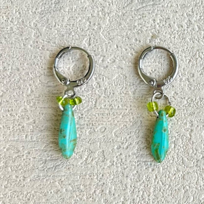 Firefly Green Earrings