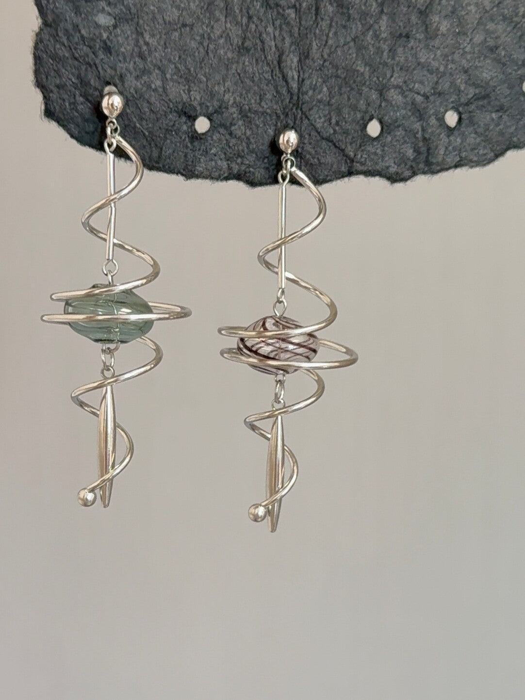 Retro Silver Tassel Earrings,Lumivault.
