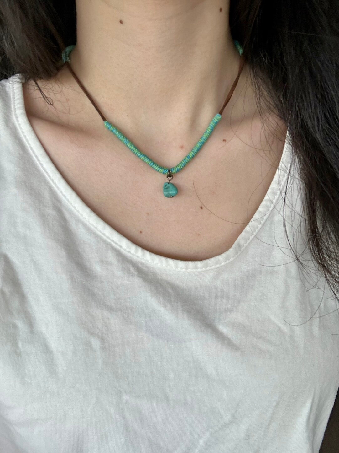 Handmade Turquoise Necklace,Default (6mm),Lumivault.