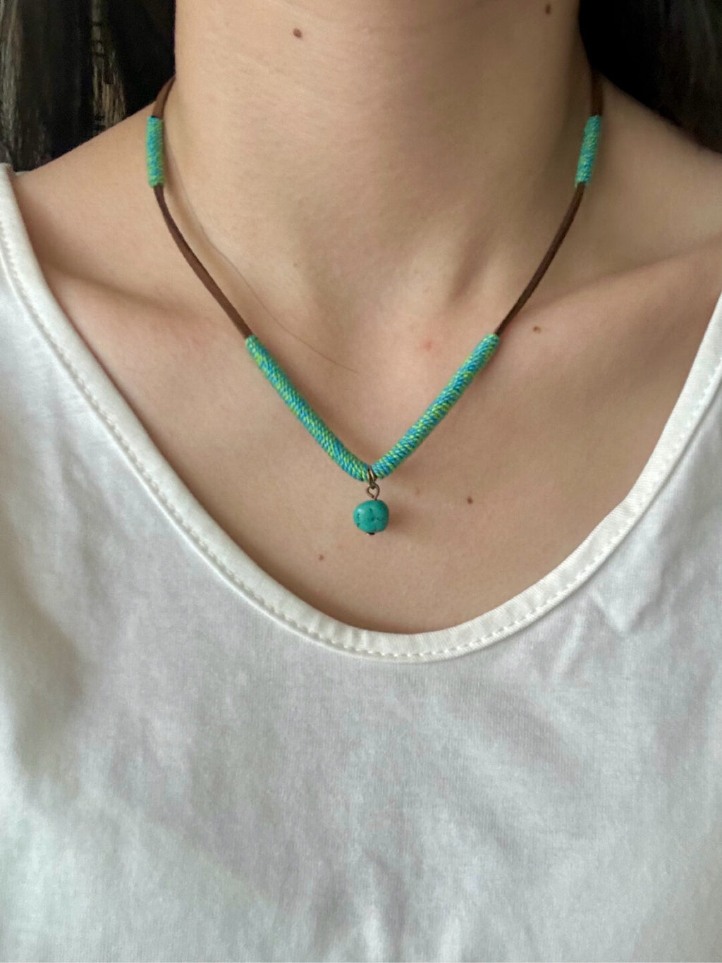 Handmade Turquoise Necklace,Lumivault.