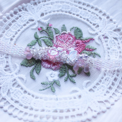 Pearly Garden Beaded Necklace Bracelet