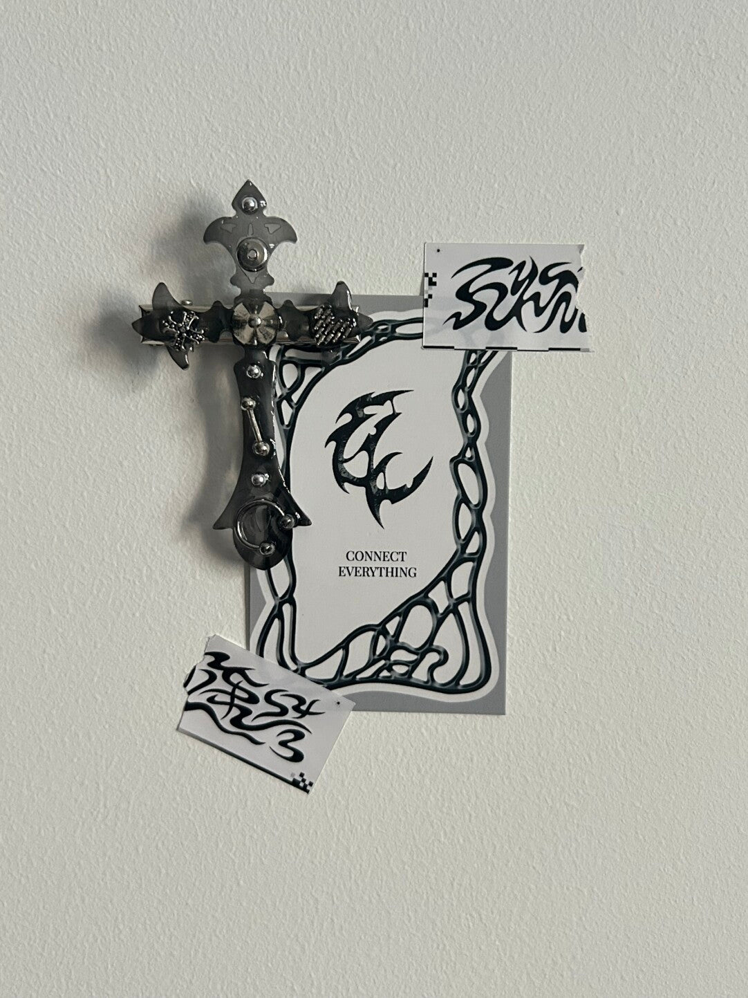 Gothic Cross Hair Clips