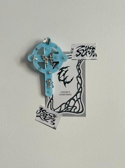 Gothic Cross Hair Clips
