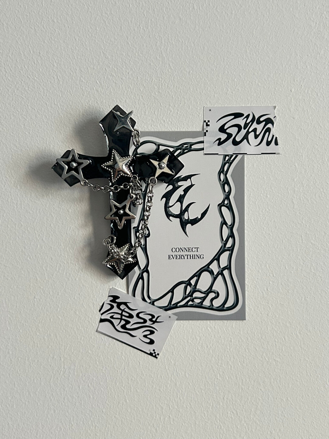 Gothic Cross Hair Clips,1,Lumivault.