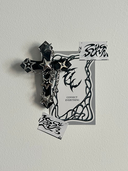 Gothic Cross Hair Clips