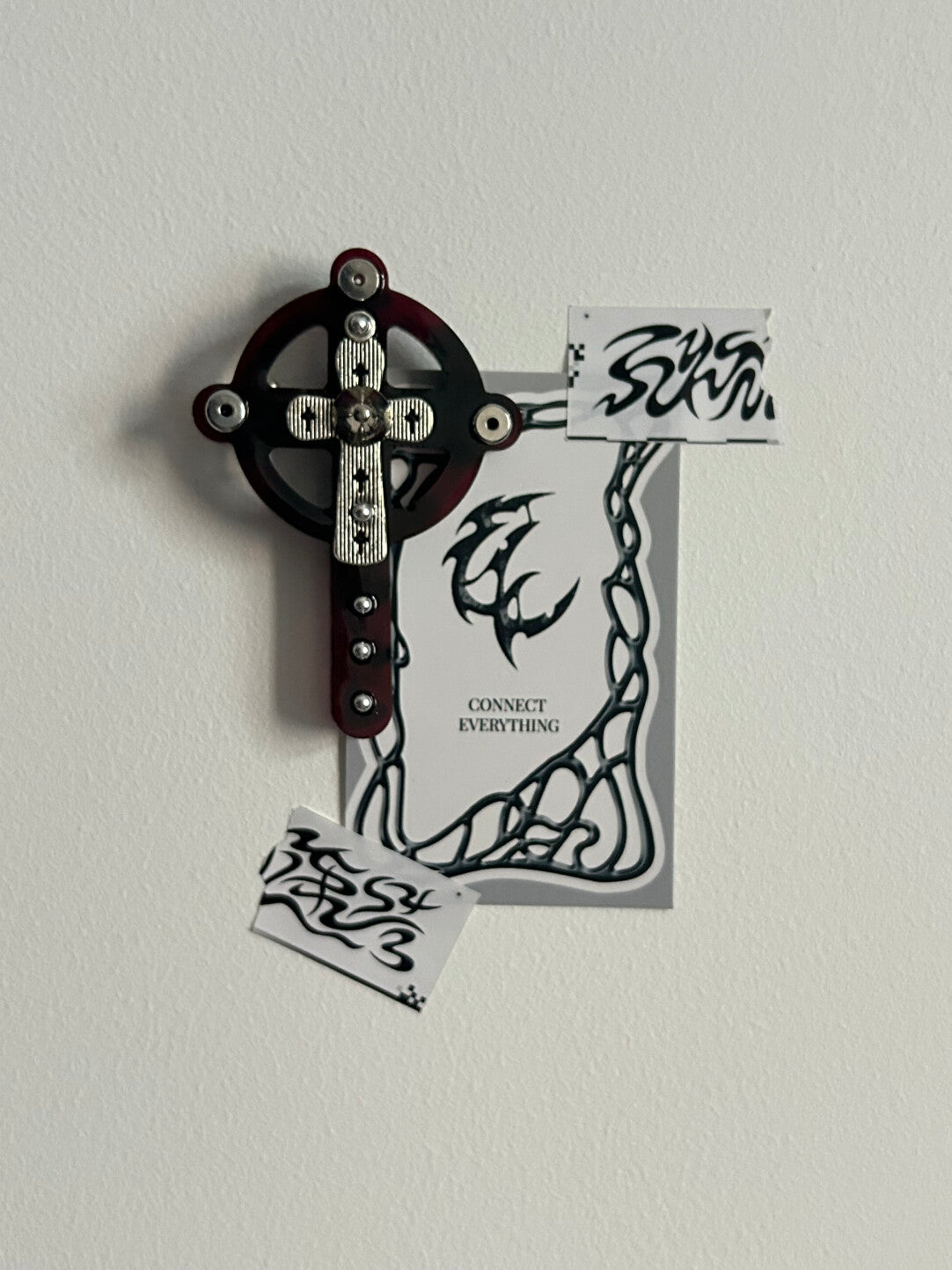 Gothic Cross Hair Clips