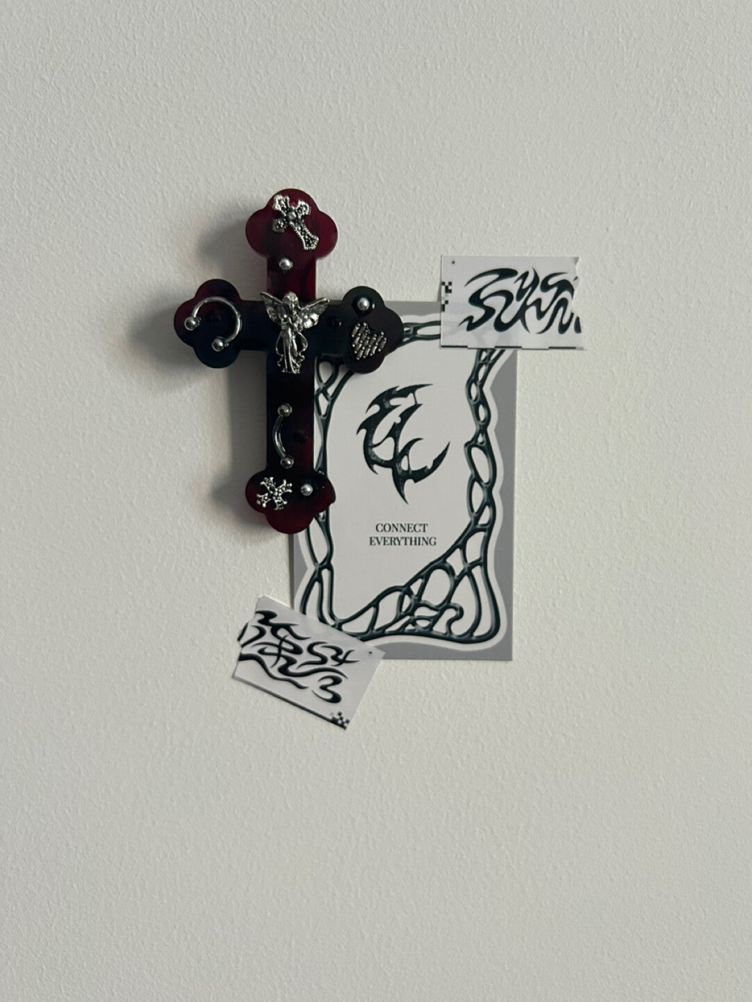 Gothic Cross Hair Clips