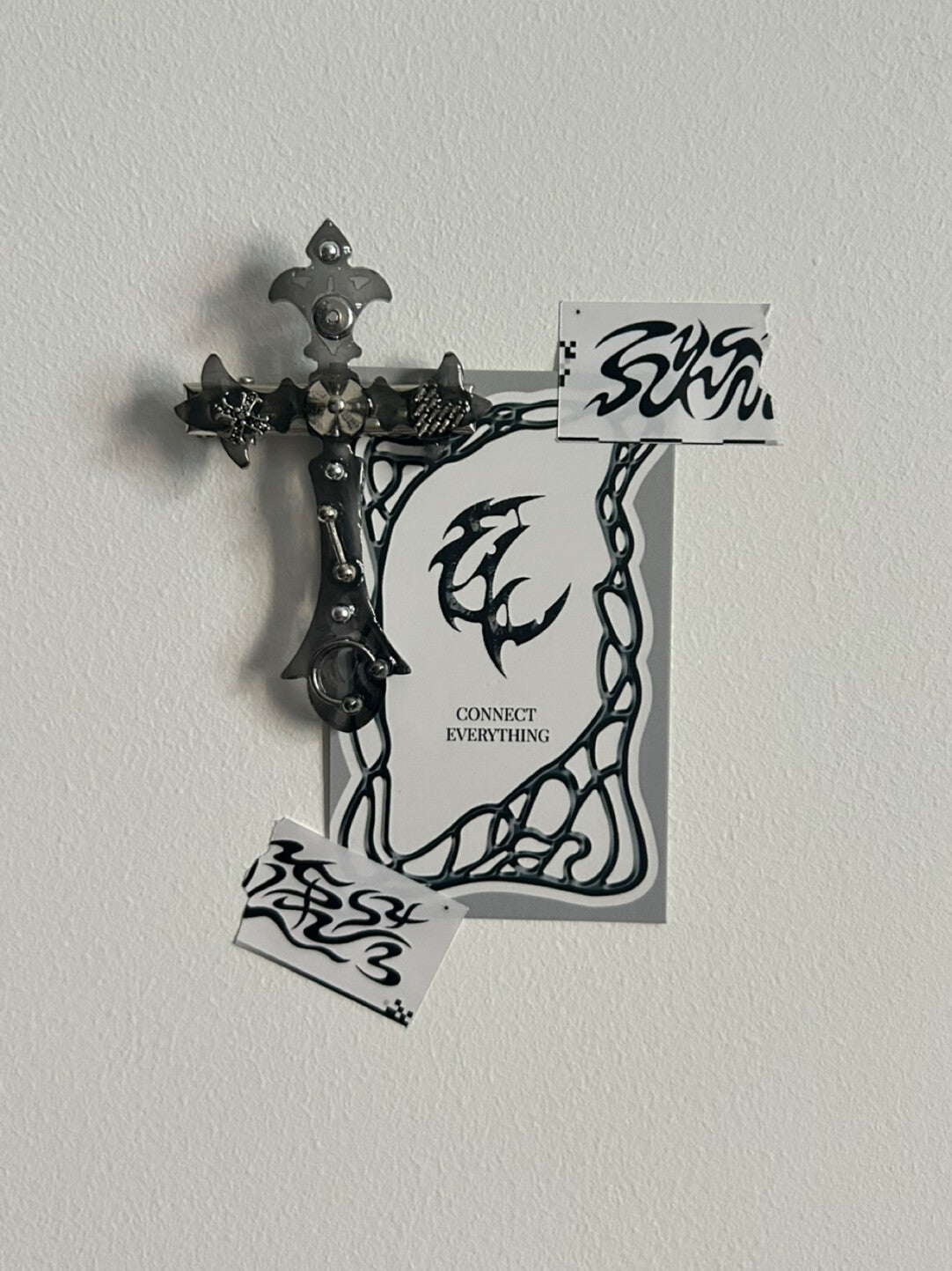 Gothic Cross Hair Clips