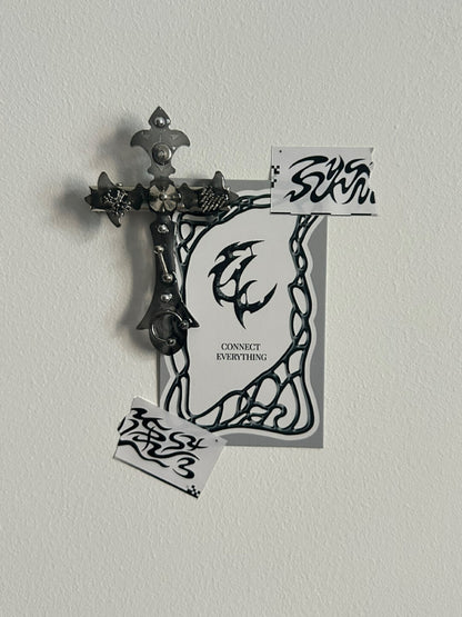 Gothic Cross Hair Clips