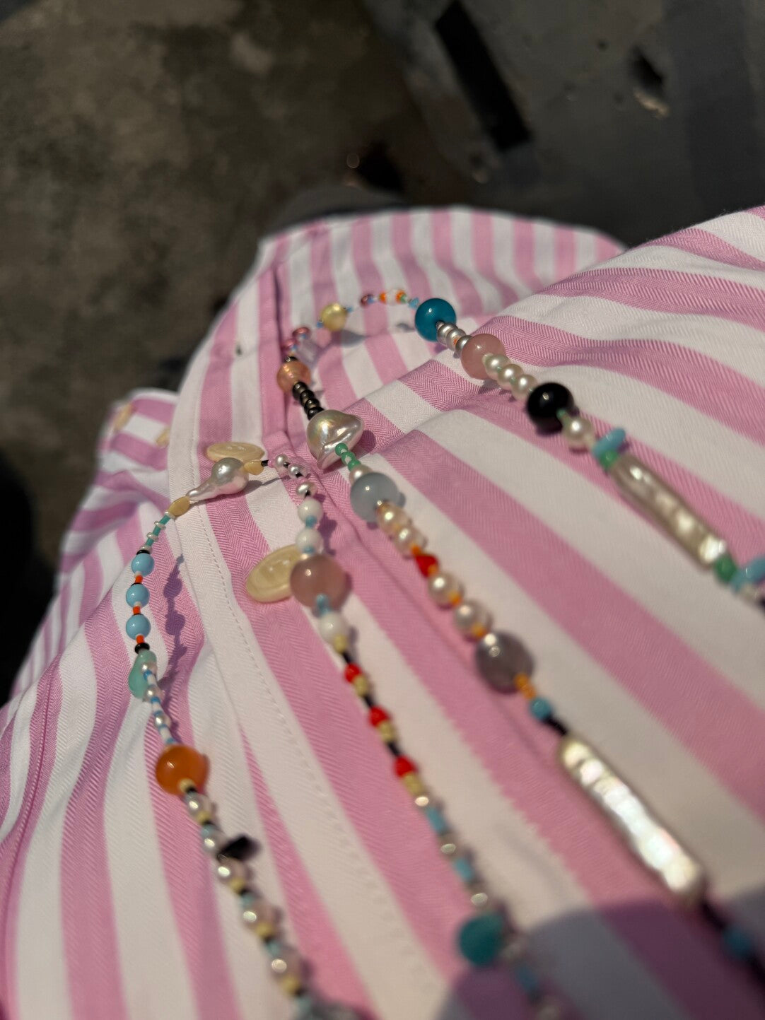 Handmade Dopamine Colorful Beads Necklace,Lumivault.