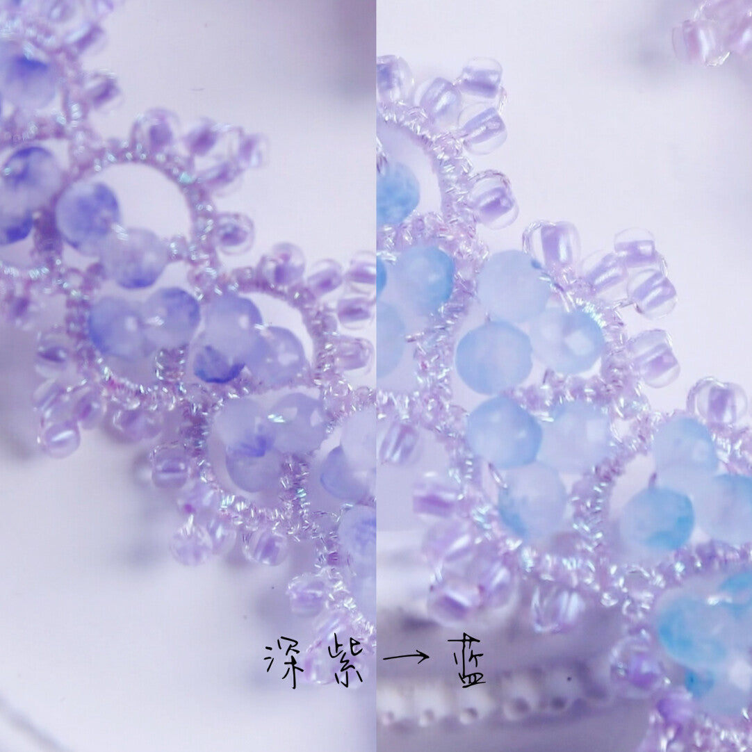 Aeterna Bracelet,A starry night | dark purple turns blue,Lumivault.