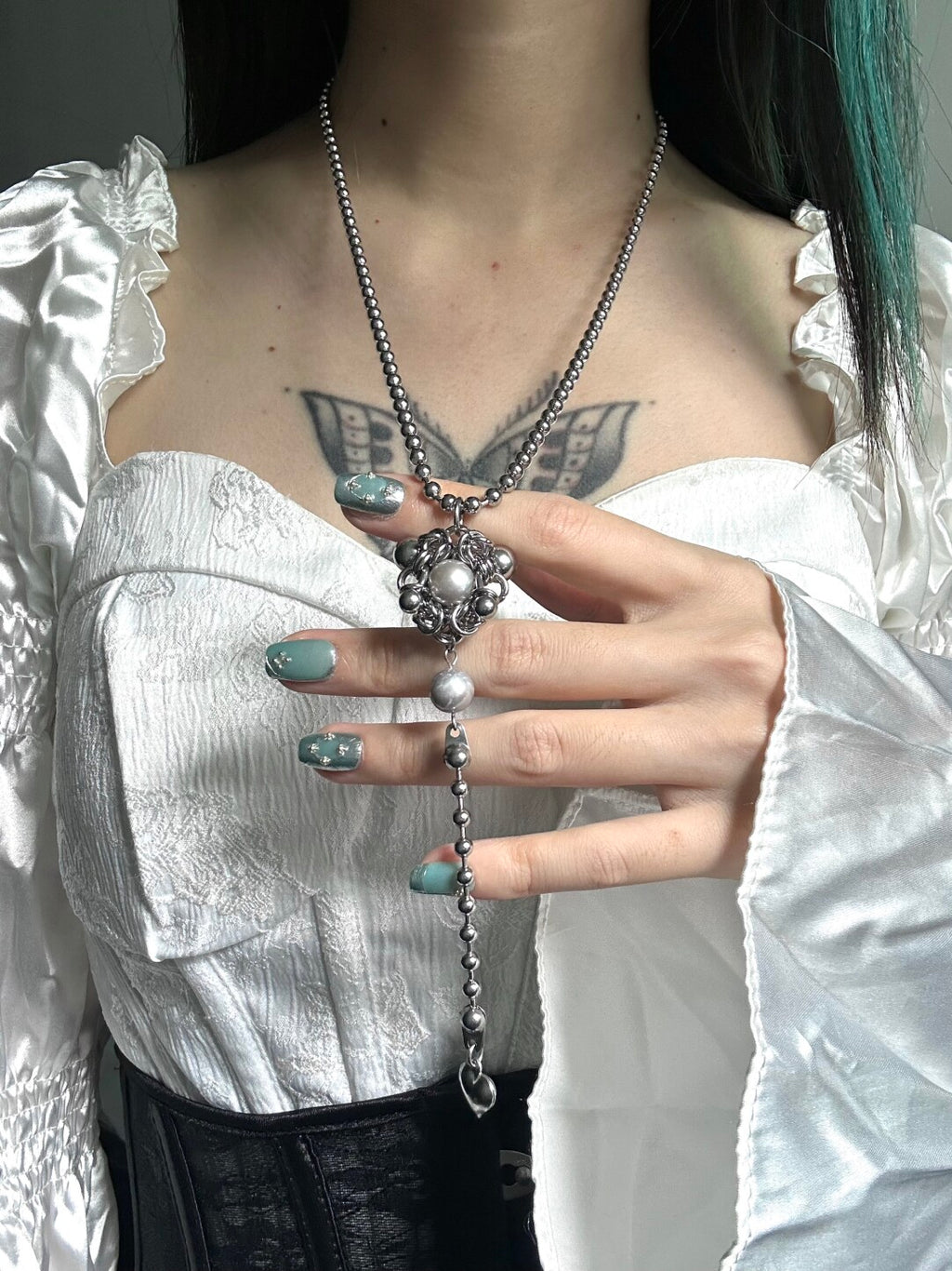 Y2K Gothic Long Chain Necklace,Lumivault.