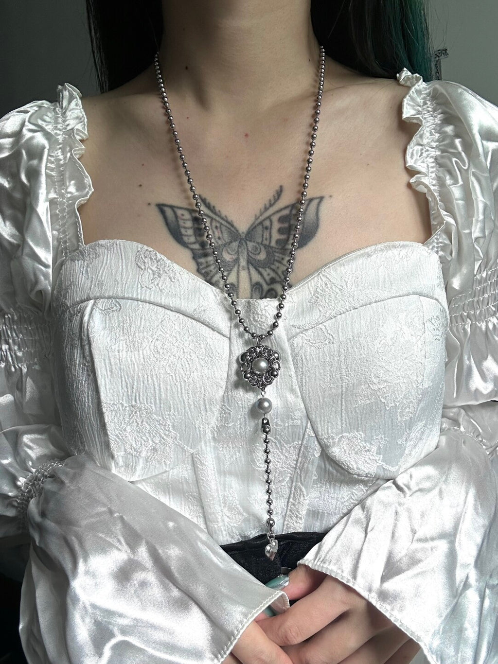 Y2K Gothic Long Chain Necklace,Lumivault.