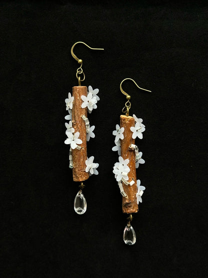 Mountain Garden Plum Blossom Earrings