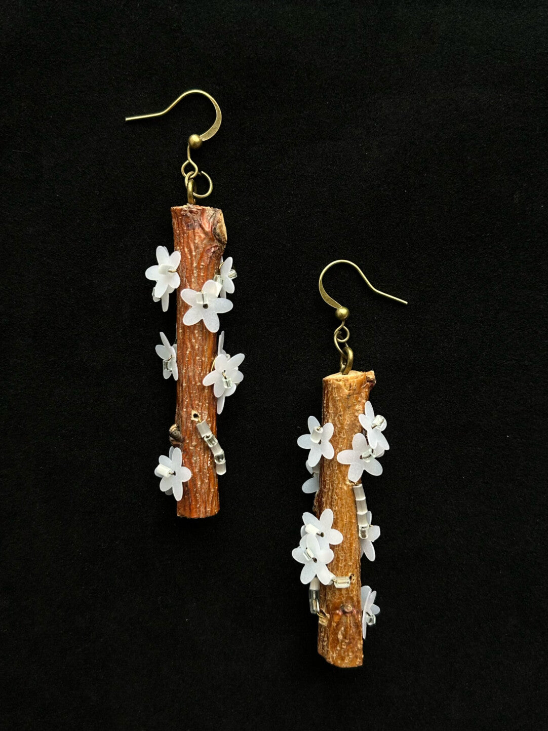 Mountain Garden Plum Blossom Earrings