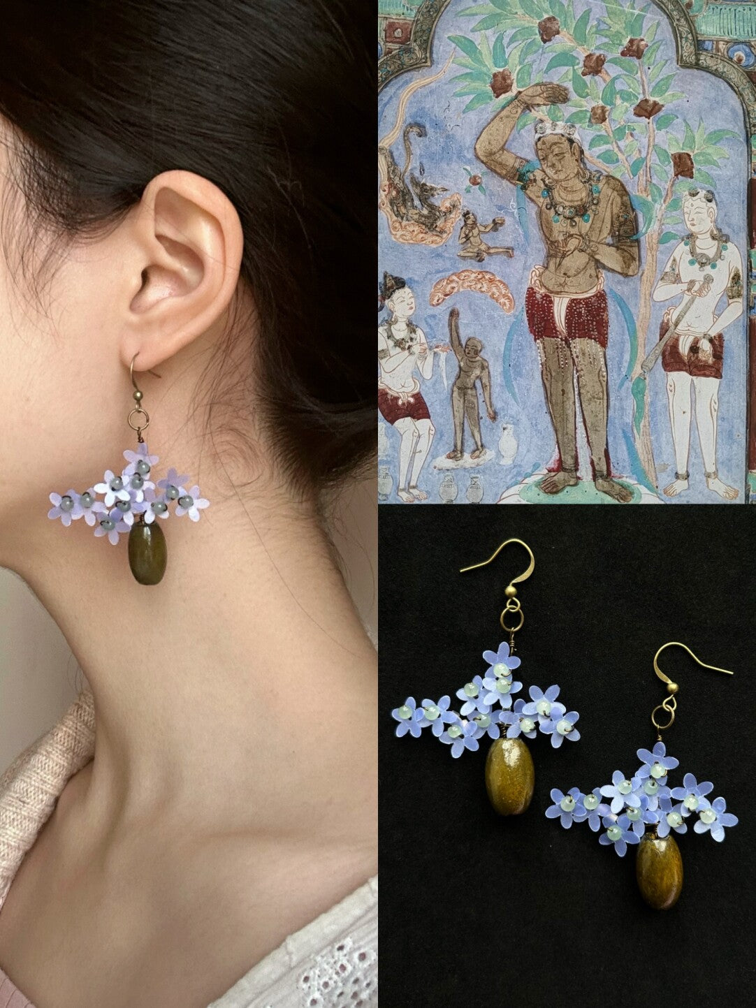 Under the Bodhi Tree Earrings,Lumivault.