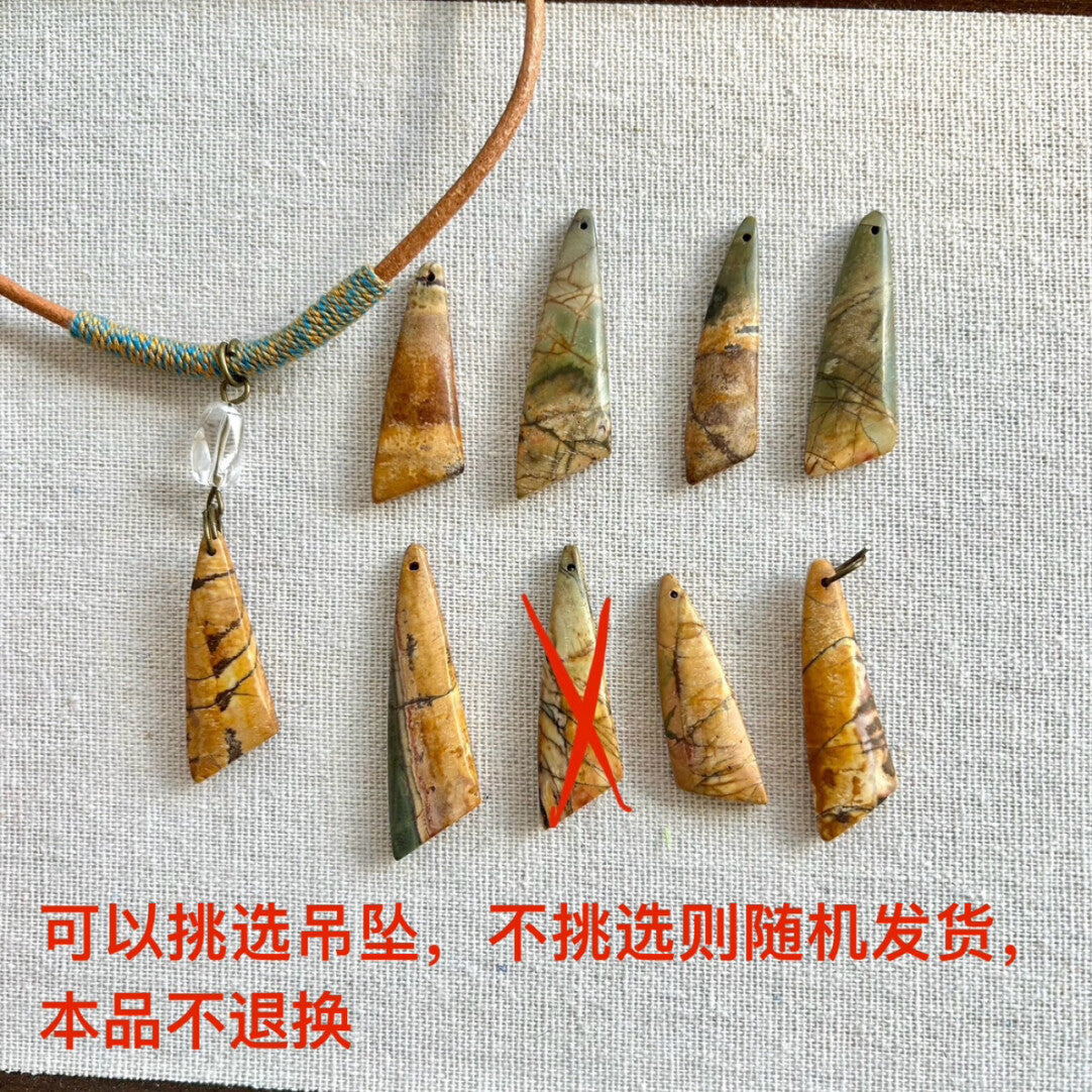 Handmade Natural Stone Crystal Necklace