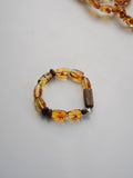 Maple Leaf Agarwood Silver Bracelet,14-15cm,Lumivault.