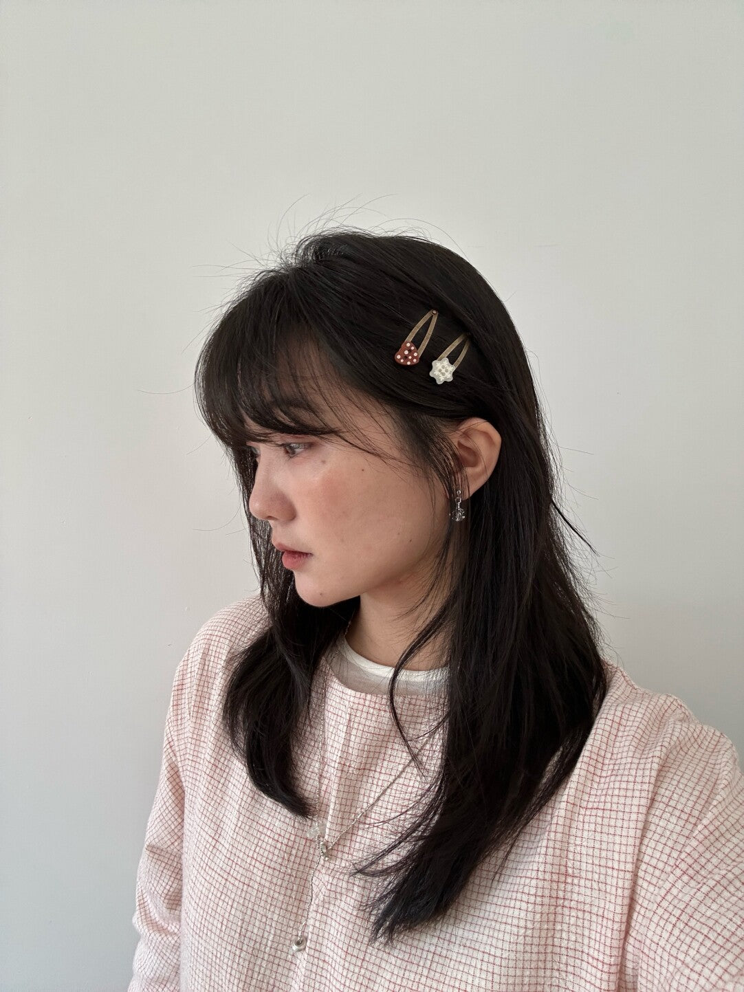 Original Handmade Retro Snowflake Heart Hairclip,Lumivault.