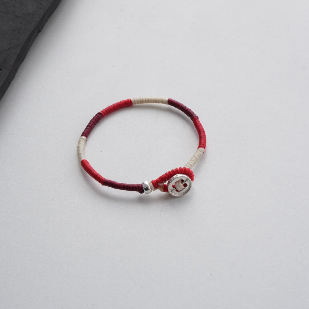 Original Silver Braided Rope Bracelet,Lumivault.