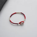 Original Silver Braided Rope Bracelet,14cm (total length about 16.5cm),Lumivault.