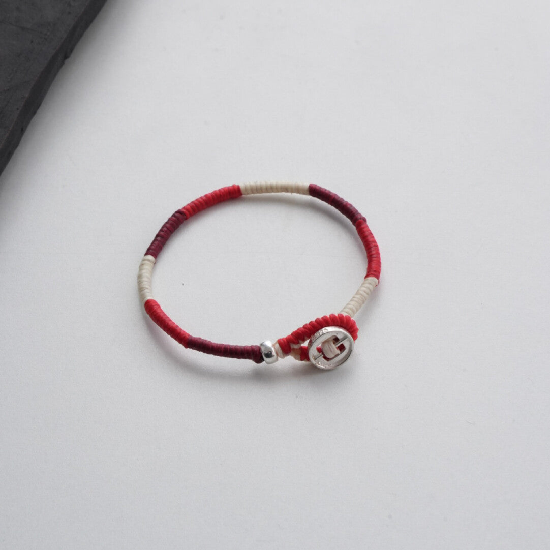 Original Silver Braided Rope Bracelet,14cm (total length about 16.5cm),Lumivault.