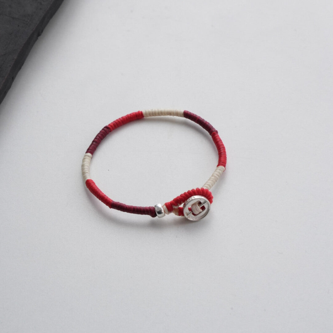Original Silver Braided Rope Bracelet,15cm (total length about 17.5cm),Lumivault.