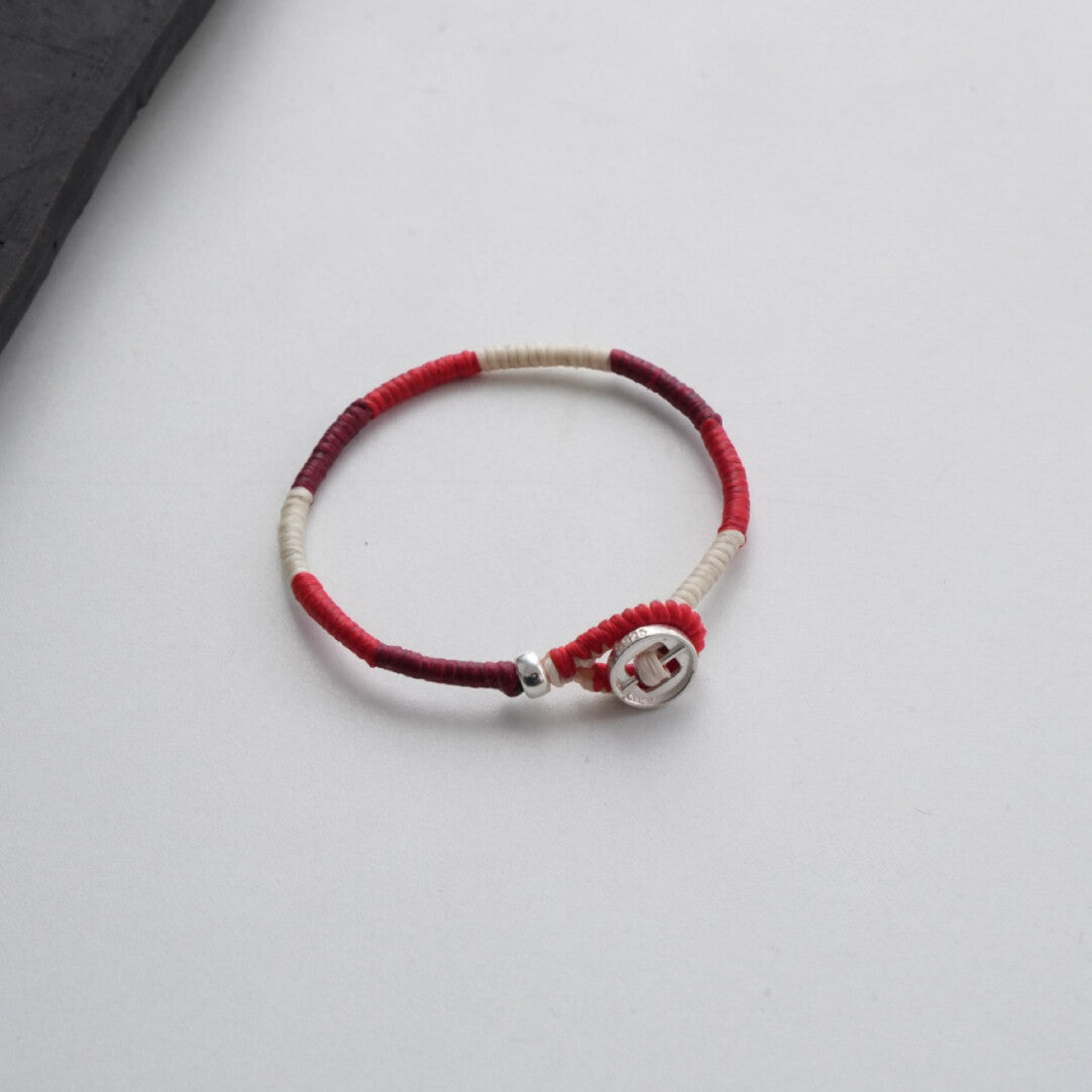 Original Silver Braided Rope Bracelet,16cm (total length about 18.5cm),Lumivault.